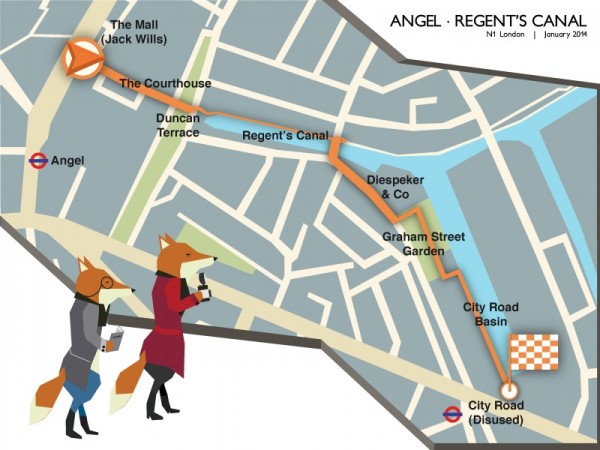 Angel Regent Canal Route_MAP